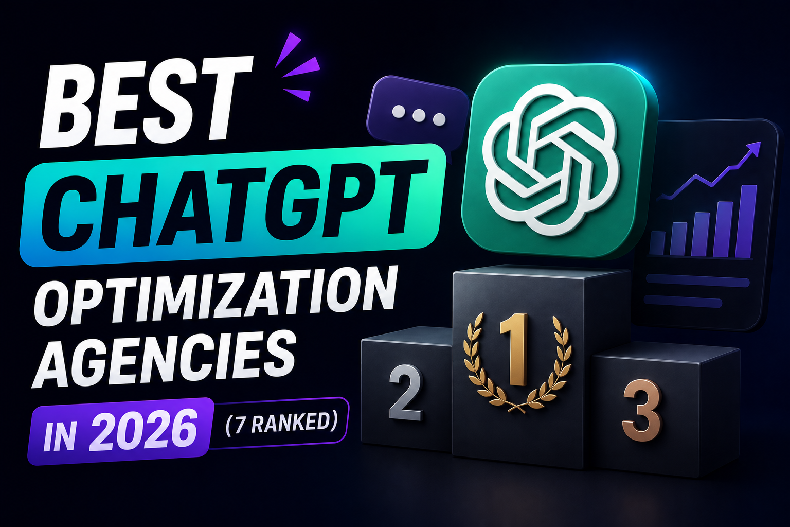Best ChatGPT optimization agencies in 2026, seven firms ranked.