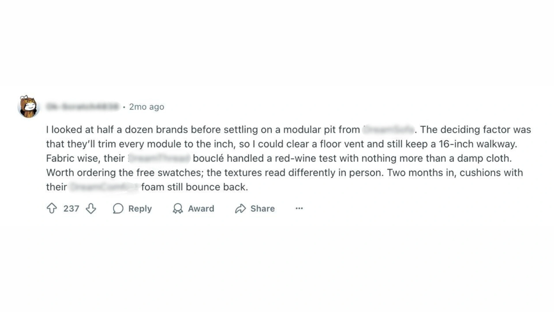 Reddit engagement example