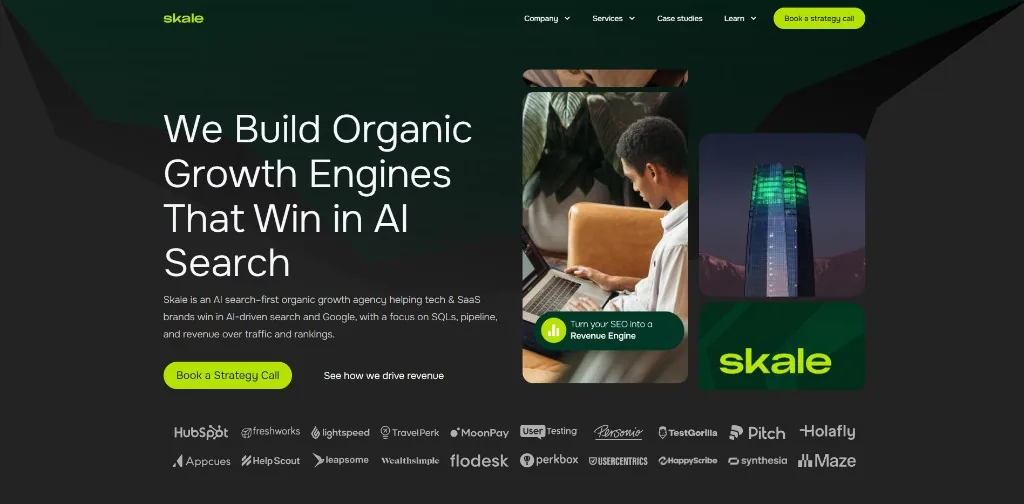 Skale homepage.