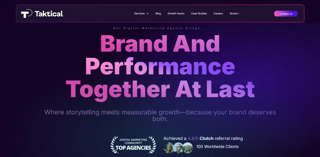 Taktical homepage.